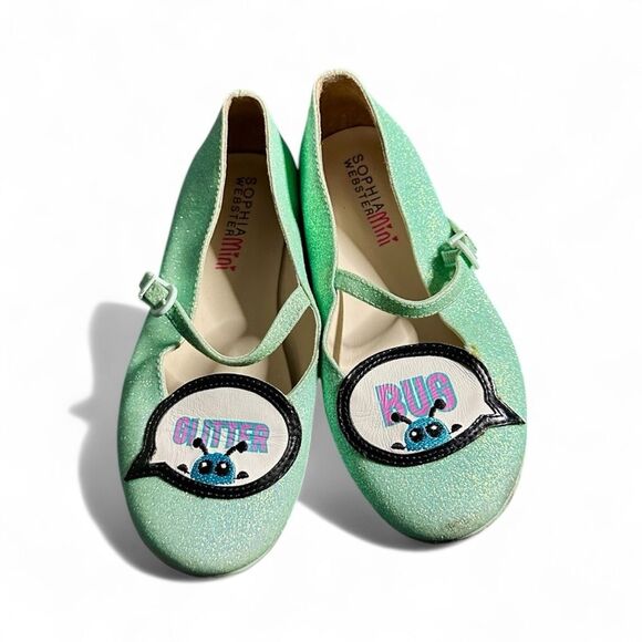 Sophia Webster Mini Glitter Bug Mary Janes — Toddler Girl Size 8 - Picture 1 of 7